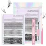Ciglia Finte Kit Extension Ciuffetti - 4 Stili per Uso Personale a Casa