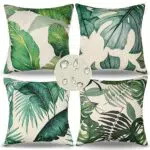 Brand: Copricuscini All'Aperto Decorativi per Divano in Lino - Set Estivo 40x40