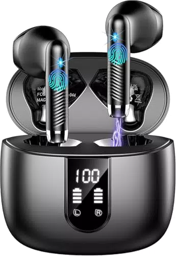Cuffie Bluetooth 5.4 Wireless In Ear con Cancellazione Rumore e Mic ENC - Sport IP7