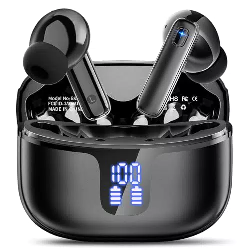 Cuffie Bluetooth 5.3 con Microfono HD ENC e Cancellazione Rumore, Impermeabili IP7