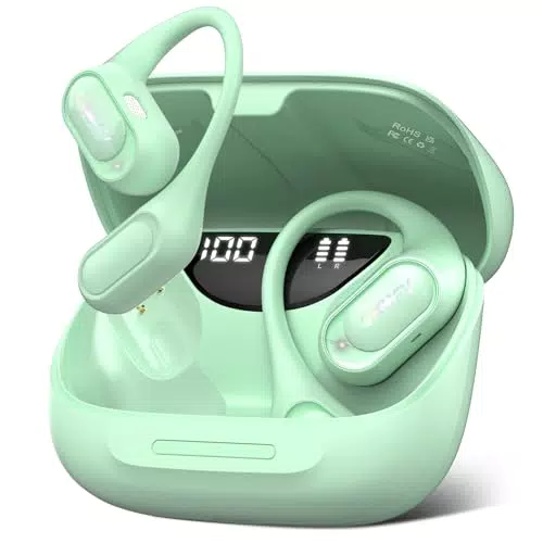 Cuffie Sportive Open Ear Bluetooth 5.4 con Controllo Tattile e Impermeabilità IP7