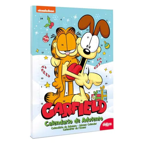 Dekora Calendario dell'Avvento Garfield con Cioccolatini al Latte per Natale