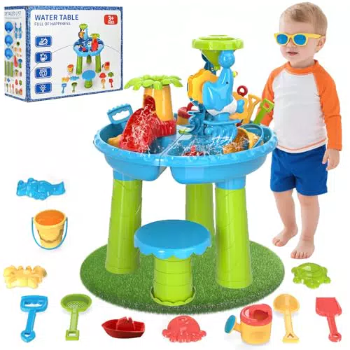 Diealles Tavolo Acqua e Sabbia per Bambini - Gioco Versatile Esterno