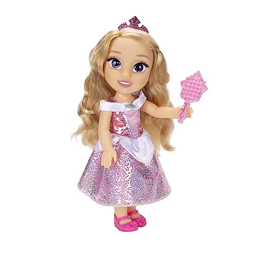 Disney Princess - Bambola di Aurora con abiti iconici e dettagli glitterati