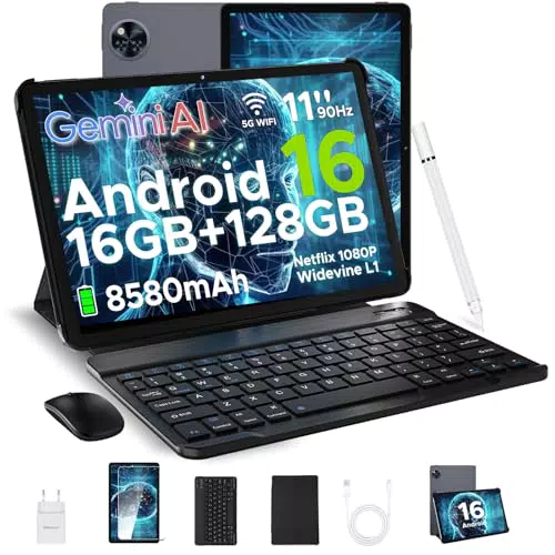 DOOGEE U11 Tablet 11" Android, 16GB+128GB, Octa-Core, 90Hz, Face ID, Tastiera