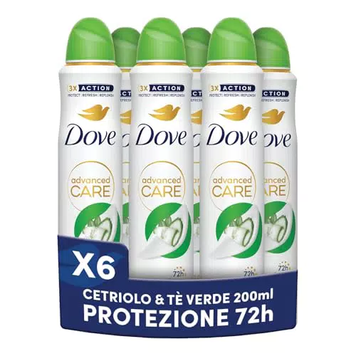 Dove Deodorante Spray Advanced Care Go Fresh Cetriolo 72 Ore Pelle Asciutta