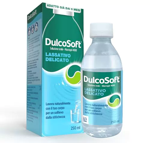 DulcoSoft Lassativo con Macrogol per Stitichezza - Senza Glutine e Lattosio
