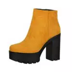Elara Stivaletti da Donna Chelsea Boots Chunkyrayan Giallo HQ115 Yellow-39