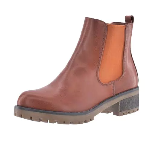 Elara Stivaletti da Donna Chelsea Boots Chunkyrayan S160 Camel-40