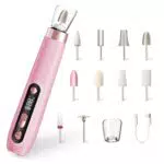 Engerwall Set Fresa Professionale per Unghie - Lima Elettrica Portatile Senza Fili