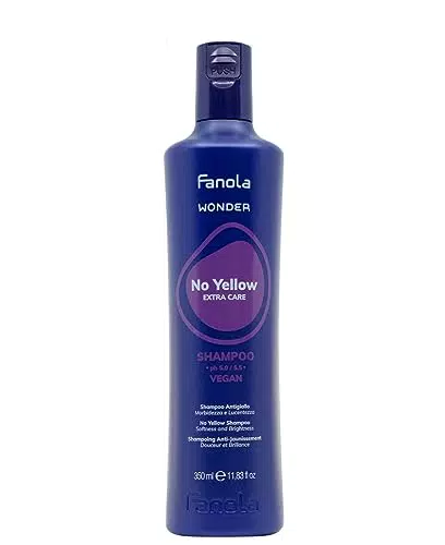 Fanola Wonder No Yellow - Shampoo Tonalizzante Anti-Giallo per Capelli Biondi