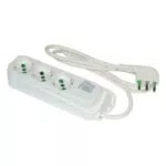 FANTON Multipresa OMEGA 3 prese bipasso schuko 16A con interruttore luminoso
