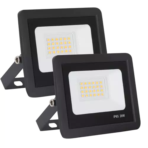Faretto LED da Esterno 20W Impermeabile IP65 2000LM Luce Bianca Fredda 6500K