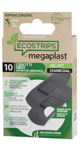 Fornor Megaplast Ecostrips Medi con Garza al Carbone Attivo
