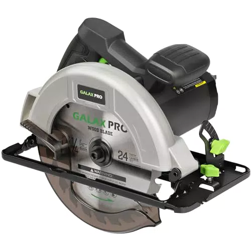 Galax Pro Seghe Circolare 1400W - Motore Rame, Lama 185 mm, 6000 RPM