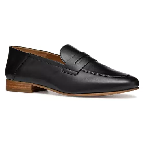 Geox D MANTINEA A, Mocassino Donna, Black