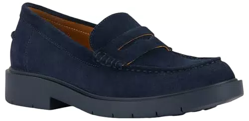 Geox D SPHERICA EC1 A, Mocassino Donna, Navy