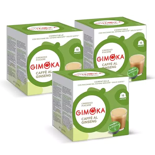 Gimoka Caffè al Ginseng - Capsule Compatibili Nescafé® Dolce Gusto®