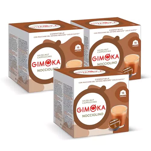 Gimoka Nocciolino - Capsule Compatibili per Nescafé Dolce Gusto - Made in Italy