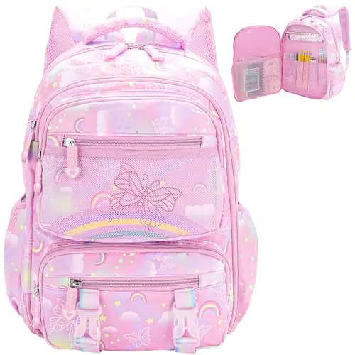 Gkstly Zaino per Bambini Impermeabile, Zainetti Scuola Leggeri e Capienti