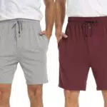 Goodmansam Pantaloni Corti Pigiama da Uomo Estivi con Tasca per Relax