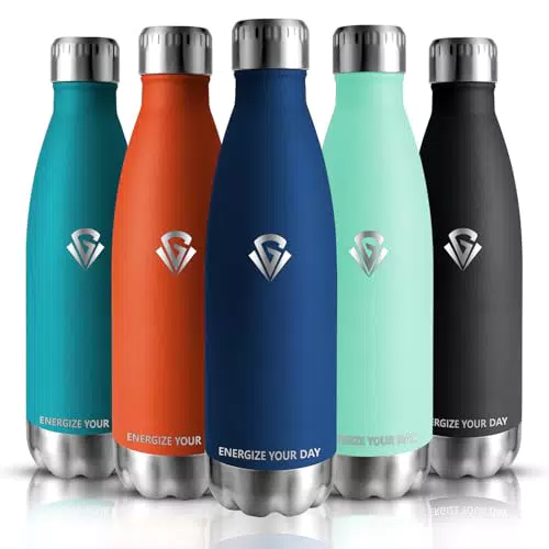 Grsta Borraccia Termica 750ML in Acciaio Inox, Senza BPA, Ideale per Sport e Campeggio