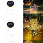 GuKK Pannello Solare Impermeabile con Luci LED per Annaffiatoio Solare