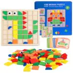 HGRGHH Gioco di Mosaico Puzzle Educativo per Bambini 3-6 Anni Montessori
