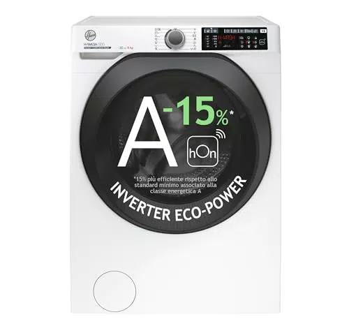 Hoover H-WASH 500 HW 28AMC71-S, Lavatrice 1200 Giri, Wi-Fi e Motore Inverter