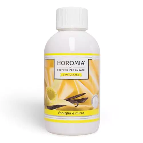 Horomia Profumo per Bucato Vaniglia e Mirra - Lavatrice e Asciugatrice