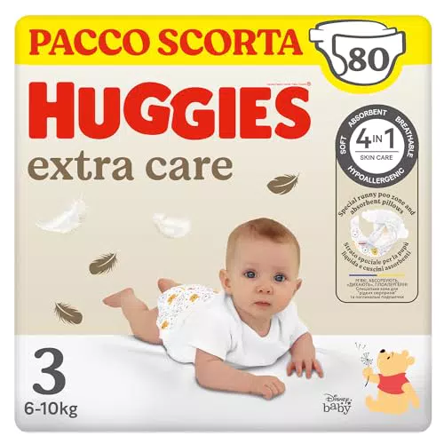 Huggies Pannolini Extra Care Design Disney Ultra Assorbenti per Protezione Completa