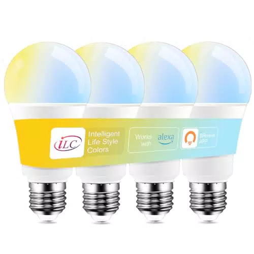 iLC Lampadina Smart LED E27 12W, Compatibile con Alexa e Dispositivi Echo