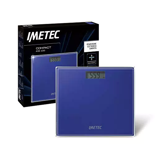 Imetec Compact ES1 100 Bilancia Elettronica Ultrasottile con Ampio Display LCD