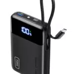 INIU Power Bank 45W 20000mAh Ricarica Rapida USB C Integrato per iPhone e Samsung