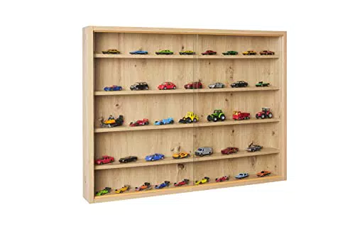 Inter Link Espositore da Parete per Oggetti da Collezione, 4 Ripiani, MDF