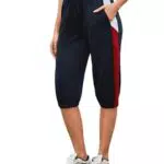 Jahetuul Pantaloni Jogging Donna 3/4 Estivi per Fitness e Sportivi Capri in Cotone