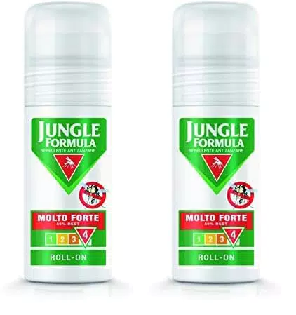 Jungle Formula Roll-On Repellente Antizanzare, Efficace fino a 12 Ore