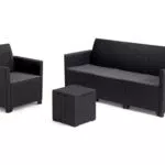 Keter Set da Giardino Nora Modulabile con Finitura Effetto Rattan