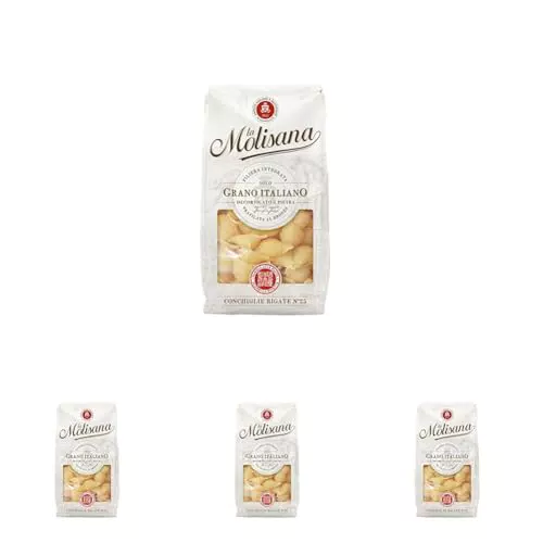 La Molisana Conchiglie Rigate n. 25 - Pasta di Grano Italiano Trafilata al Bronzo