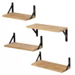 LeapBeast Mensole da Parete in Legno per Soggiorno, Camera e Cucina