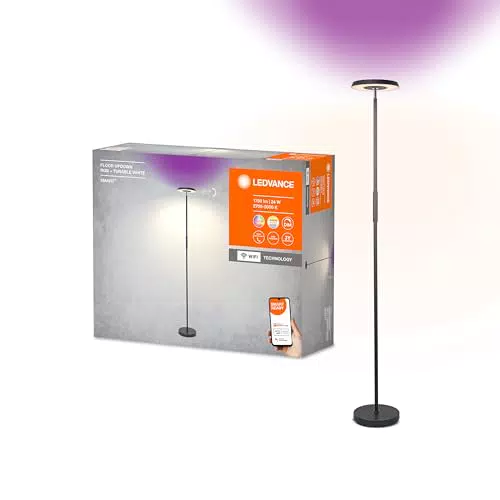 LEDVANCE Smart+ WiFi Lampada da Terra e da Parete, Dimmerabile, Luce RGB e Bianco