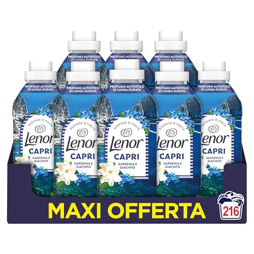 Lenor Ammorbidente Concentrato Essenze d'Italia - Capri, Note di Gardenia e Giacinto