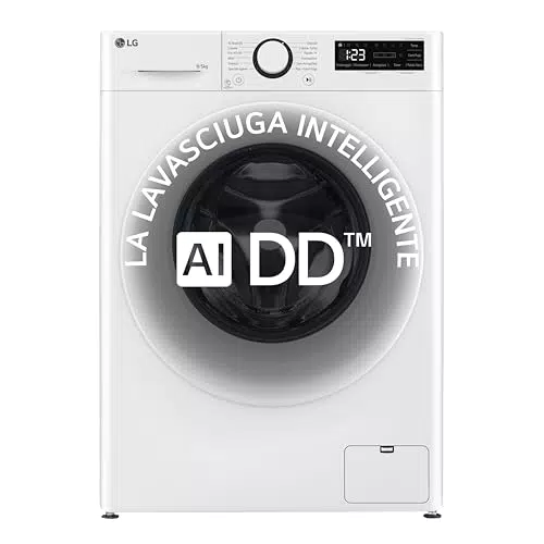 LG AI DD Lavasciuga Slim D2R3S08AIDD 8/4kg Classe A-10% Eco Hybrid Inverter