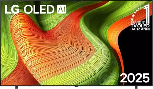 LG OLED AI B5 TV 65" Smart 4K, Processore α8 Gen2, Dolby Vision e Atmos, Gaming 120Hz