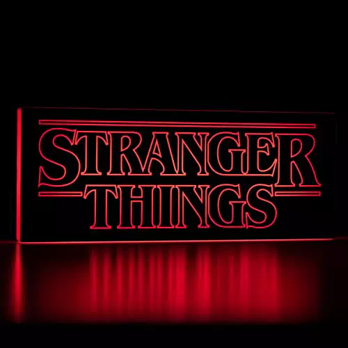 Stranger Things Luce Logo con Alimentazione a Batterie o USB - Decorazione Ufficiale Netflix