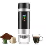 Macchina Caffè Espresso Portatile 3 in 1 con Auto-Riscaldamento per Campeggio