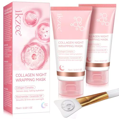 Collagen Night Wrapping Mask - Maschera Viso Peel-off per Pelle Luminosa