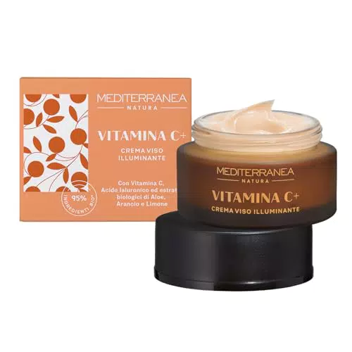 Mediterranea Cosmetics Crema Viso Biologica Vitamina C Idratante Illuminante
