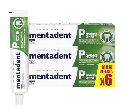 Mentadent Dentifricio Prevenzione Completa con Zinco - 8 Azioni Disturbi Orali