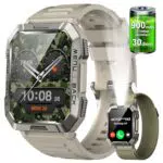 SmartWatch Militare Uomo con Chiamate, Fitness Tracker e Funzioni Avanzate